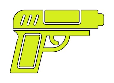 silah simgesi vektör illüstrasyonu