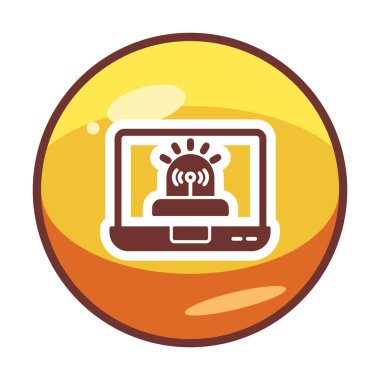 Basit Yazılım simgesi, vektör illüstrasyonu