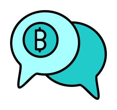 Dolar sembolü vektör çizimi tasarımı ile sohbet et 