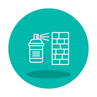 Graffiti web simgesi, vektör illüstrasyonu 