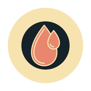 su damlası ağ simgesi, vektör illüstrasyonu 