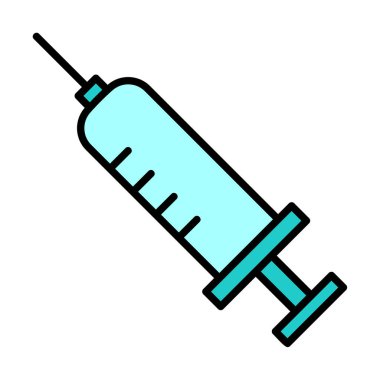 Şırınga ikonu vektör çizimi