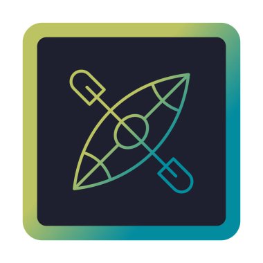 Basit Kano Teknesi simgesi, vektör illüstrasyonu