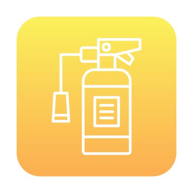 Yangın söndürme simgesinin vektör çizimi                            