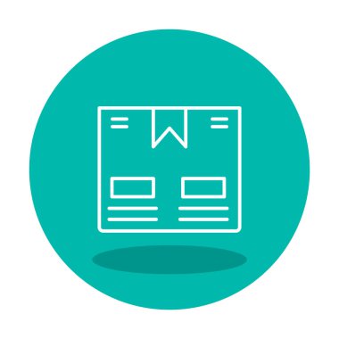 Taşıma Kutusunun vektör illüstrasyonu modern simge                             