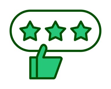 derecelendirme vektör simgesi, İyi İnceleme konsepti                         