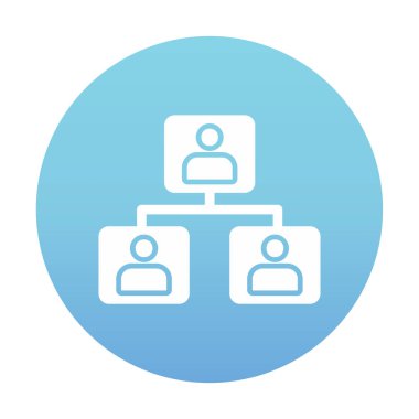 Basit ağ simgesi, vektör illüstrasyonu