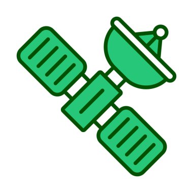 Uydu vektör çizimi, simge ögesi biçimi                     