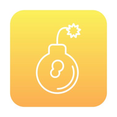 Bomba simgesi vektör illüstrasyonu