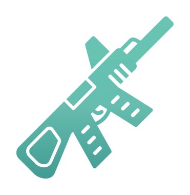 Makine Tüfeği vektör illüstrasyonu