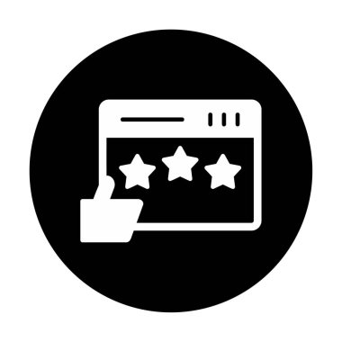 Basit düz İnceleme simgesi vektör illüstrasyon tasarımı