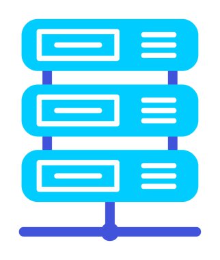 Veri sunucu simgesinin vektör illüstrasyonu 
