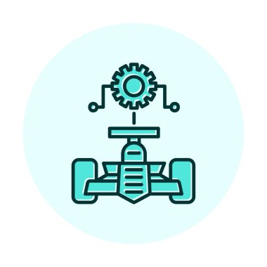 Araba Ayarlama simgesinin vektör illüstrasyonu 