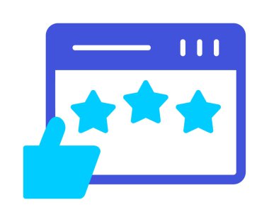 Basit düz İnceleme simgesi vektör illüstrasyon tasarımı