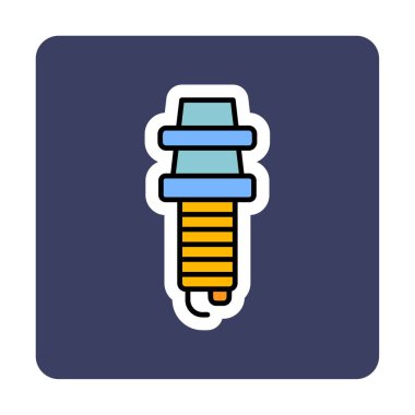 Buji simgesinin vektör illüstrasyonu