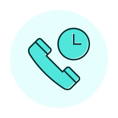 Basit Arama Bekleme simgesi, vektör illüstrasyonu