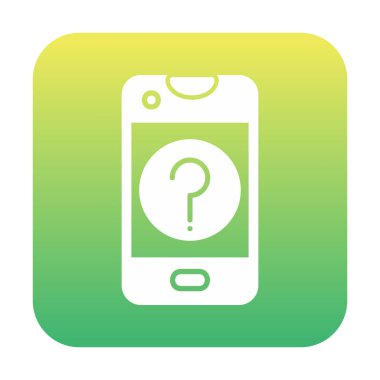 Yardım veya mobil destek simgesi, vektör illüstrasyonu 