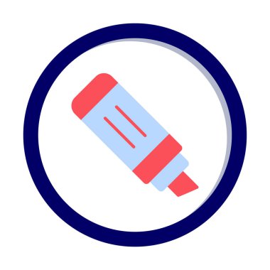 İşaretleyici simgesi tasarımı, vektör illüstrasyonu