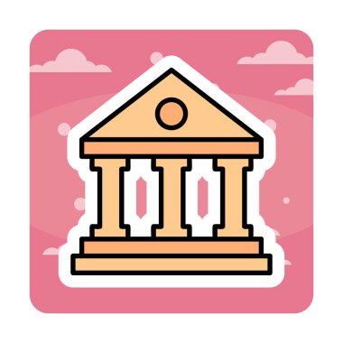 Simge vektör tasarlamak yapı Müzesi