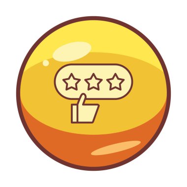 derecelendirme vektör simgesi, İyi İnceleme konsepti                         