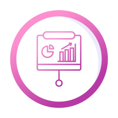 Sunum, iş istatistikleri ve pasta grafik ikonlu veri analizleri. iş analizleri, analizler, istatistikler, pasta grafiği