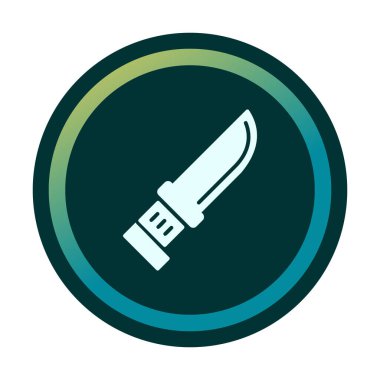 Beyaz arka plan üzerinde izole bıçak simge vektör  