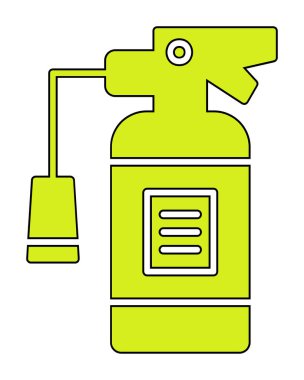 Yangın söndürme simgesinin vektör çizimi                            