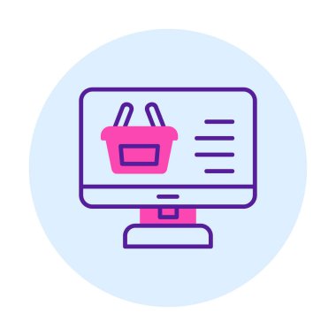 çevrimiçi alışveriş vektörü tasarımı                        