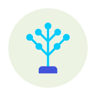 Basit filogenetik simge, vektör illüstrasyonu