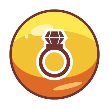 halka simgesi, vektör illüstrasyonu basit tasarım