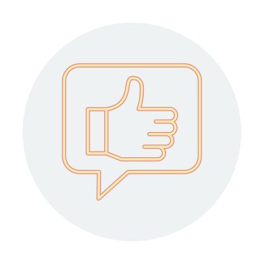 başparmak yukarı Web simgesi, vektör çizim                   