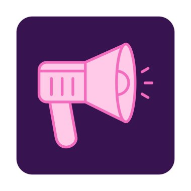 megafon ikonu. Hoparlör vektör illüstrasyonu. düz dizayn