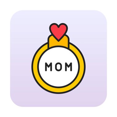 halka simgesi, vektör illüstrasyonu basit tasarım