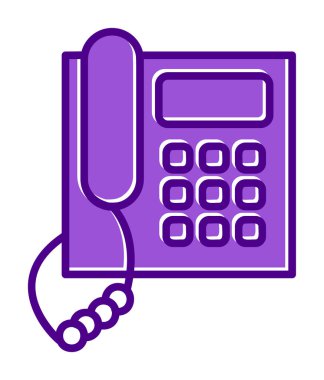 telefon düzlüğü simgesi. vektör illüstrasyonu