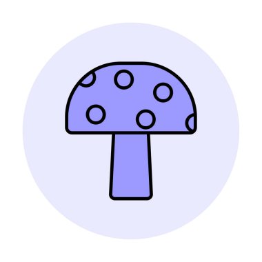 Mushroom icon, vector illustration simple design