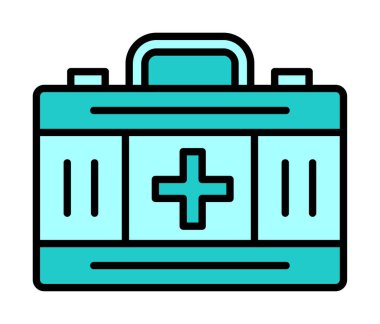 İlk yardım kiti vektör illüstrasyonu