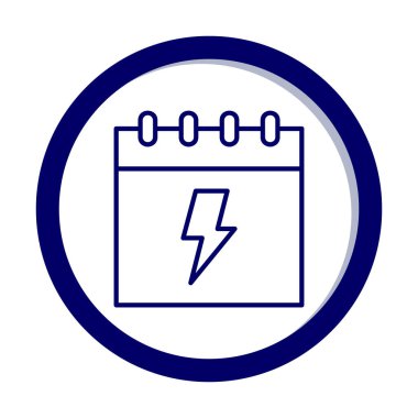 Takvim simgesi, vektör illüstrasyonu basit tasarım