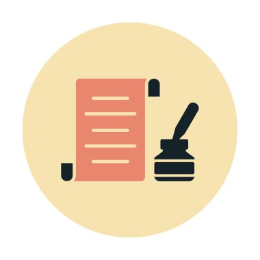 kalem, simge vektörü ile belge