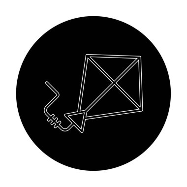 Uçurtma rengi simgesi. vektör illüstrasyonu                      