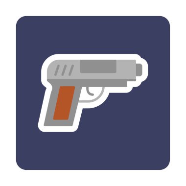 silah simgesi vektör illüstrasyonu