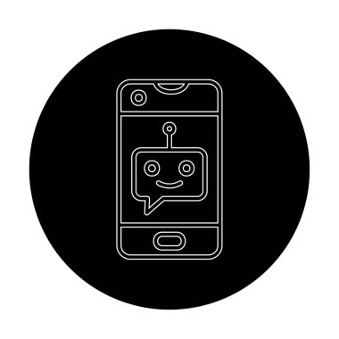 Sohbet simgesi vektör illüstrasyonu