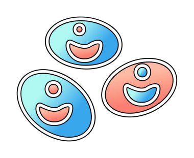 Kan hücreleri düz çizgi simgesi