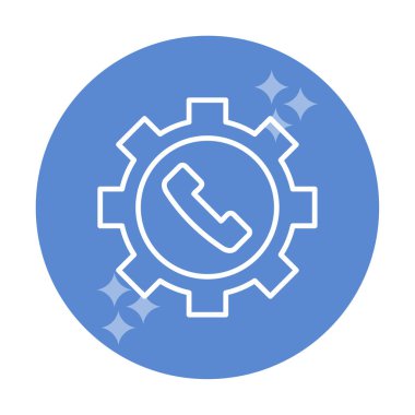 Teknik destek simge vektör çizim                 