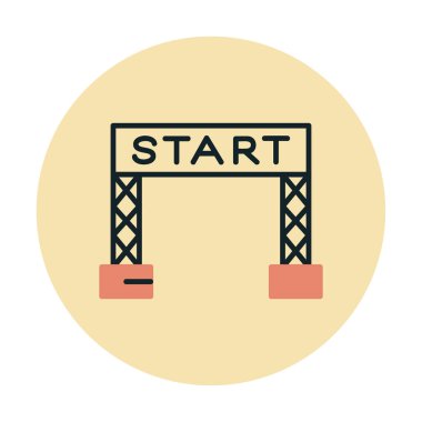 satır simge vektör çizim başlatmak