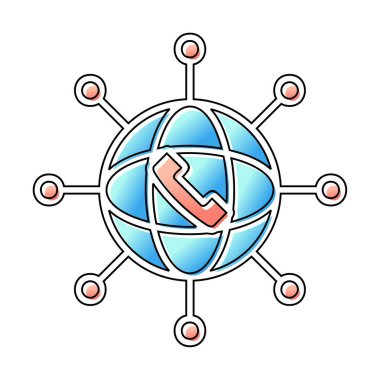 Basit ağ simgesi, vektör illüstrasyonu