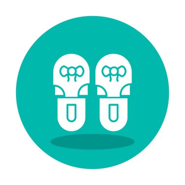 Basit Terlik simgesi, vektör illüstrasyonu