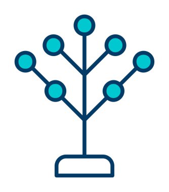 Basit filogenetik simge, vektör illüstrasyonu