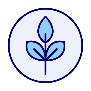 Yaprak logosu tasarımının vektör çizimi. Ekoloji kavramı 