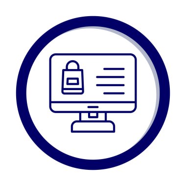 ekran simgesi, vektör illüstrasyonunu izle