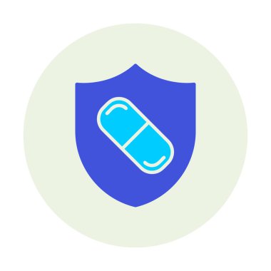 medical shield icon vector illustration 